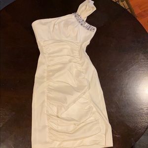 White off the shoulder Cocktail Dress